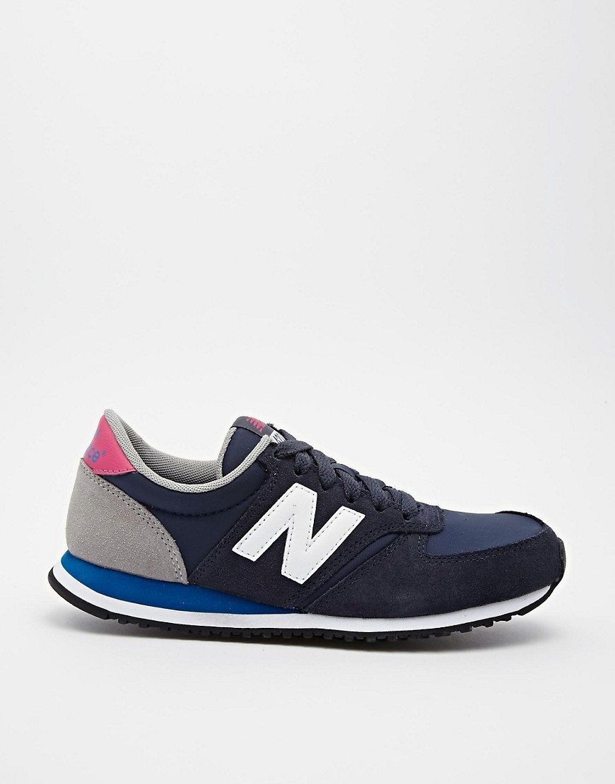 new balance u420 bleu gris rose